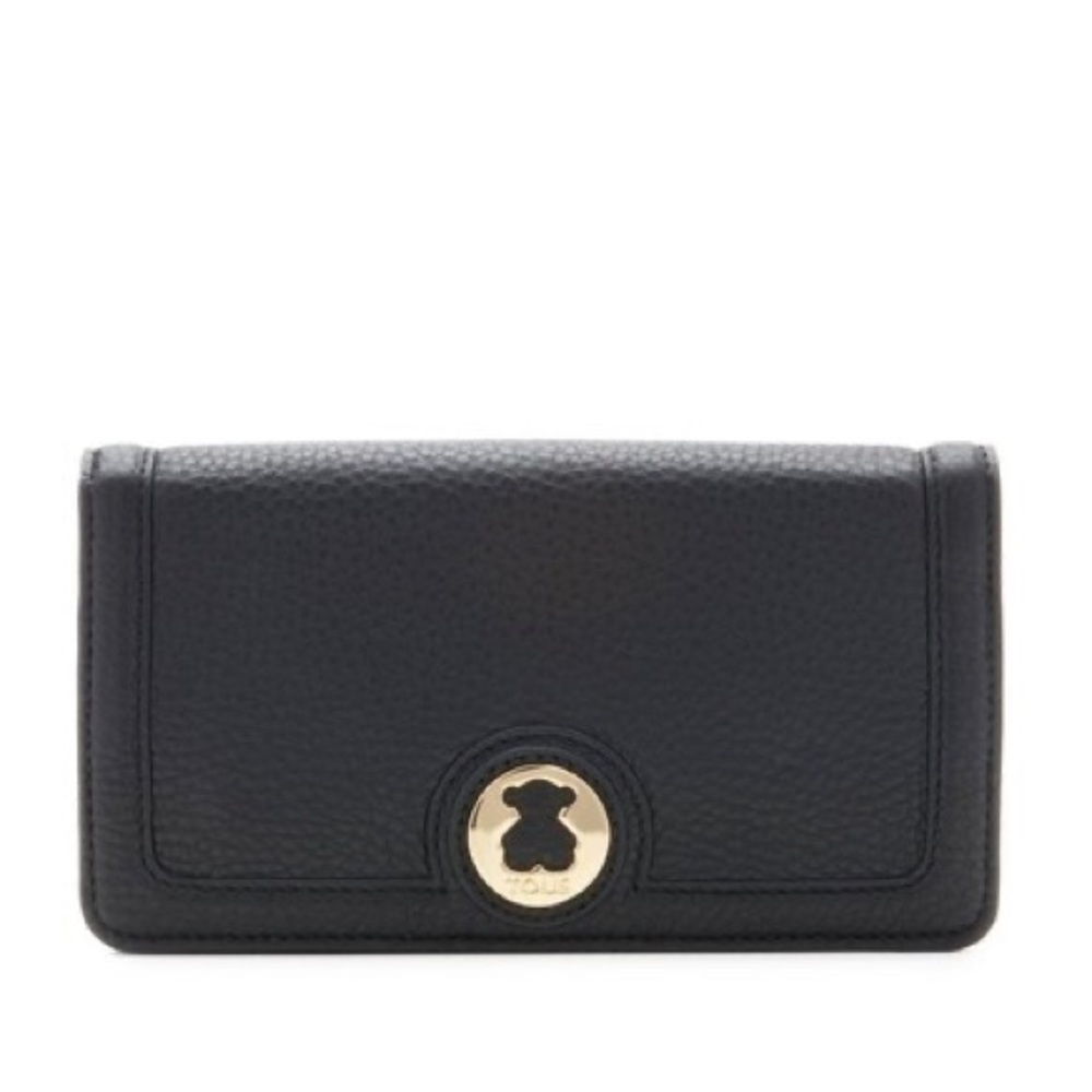 ♦️SOLD♦️TOUS Rose Collection Dark Green Pebbled Calfskin Leather Front Logo Flap - Picture 13 of 13